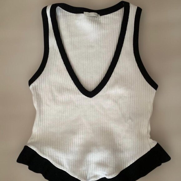 ZARA Ribbed Knit Peplum Tank – Size S – Never Worn - Picture 7 of 13
